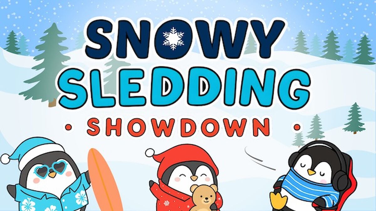 Snowy Sledding Showdown image number null